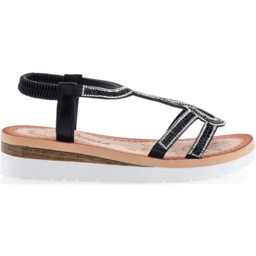 Schoenen Dames Sandalen / Open schoenen Divina sandalen / blootsvoets vrouw zwart Zwart
