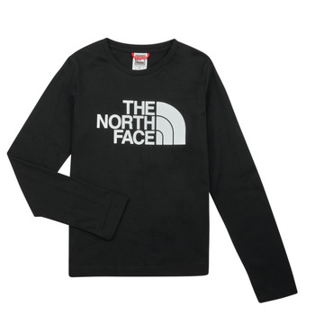 Textiel Kinderen T-shirts met lange mouwen The North Face Teen L/S Easy Tee Zwart