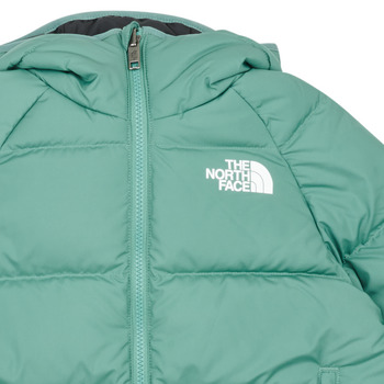 The North Face Boys North DOWN reversible hooded jacket Zwart / Groen