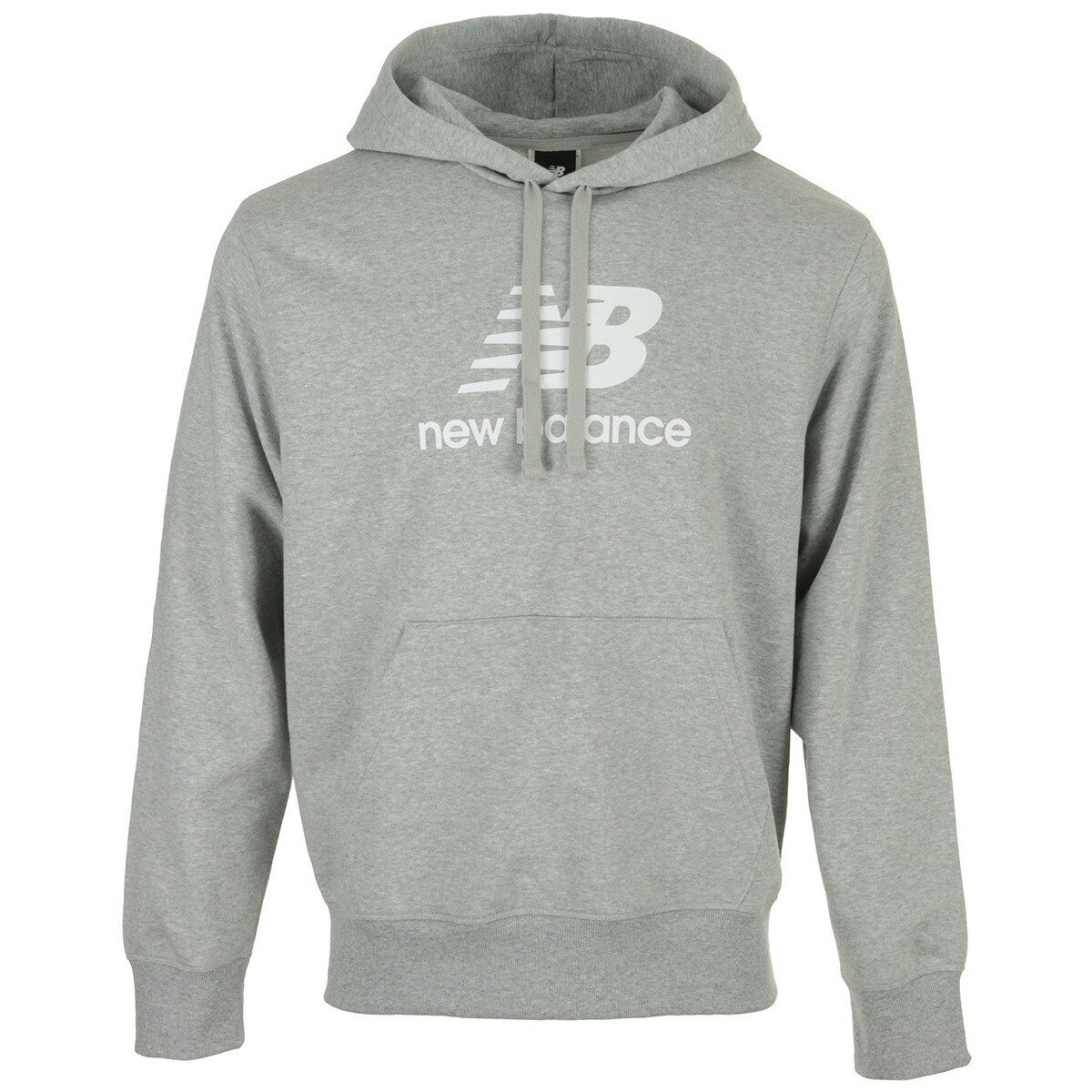 Textiel Heren Sweaters / Sweatshirts New Balance Essentiels Stacked Logo Hoodie Grijs