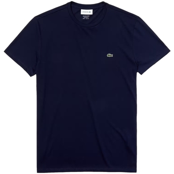 Textiel Heren T-shirts & Polo’s Lacoste Pima Cotton T-Shirt - Blue Marine Blauw