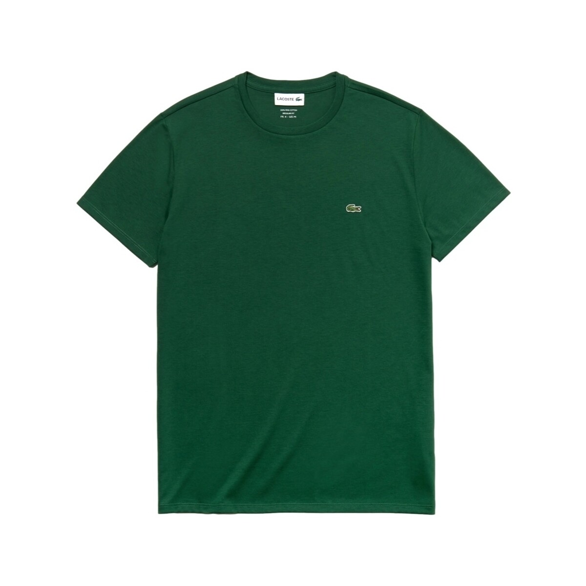 Textiel Heren T-shirts & Polo’s Lacoste Pima Cotton T-Shirt - Vert Groen