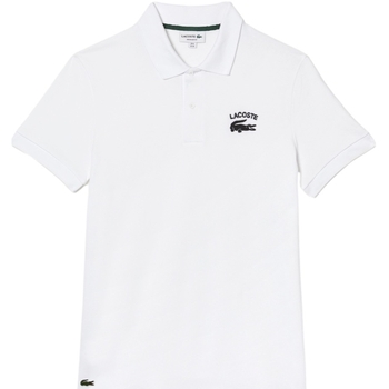 Textiel Heren T-shirts & Polo’s Lacoste Stretch Mini Piqué Polo Shirt - Blanc Wit