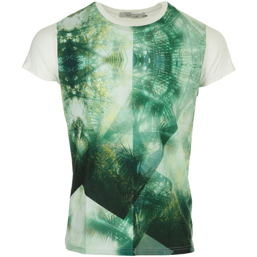 Textiel Heren T-shirts korte mouwen Trente-Cinq° Modal Sublimé Tropical Groen