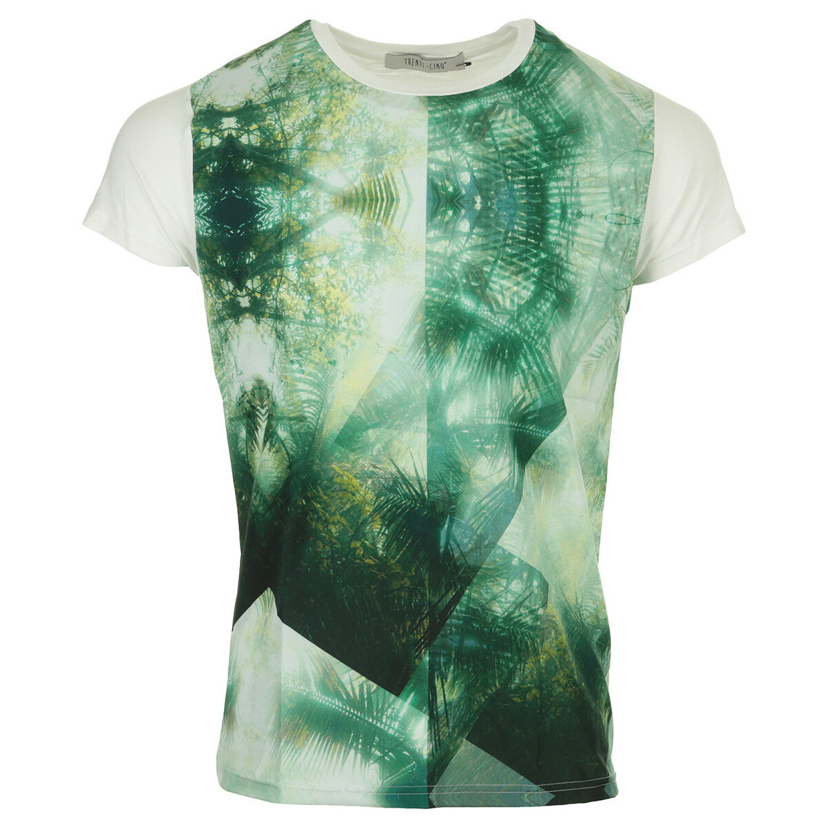 Textiel Heren T-shirts korte mouwen Trente-Cinq° Modal Sublimé Tropical Groen