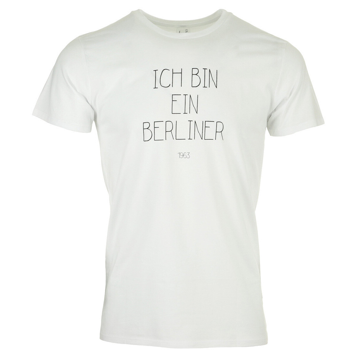 Textiel Heren T-shirts korte mouwen Civissum Ich Bin Ein Berliner Tee Wit