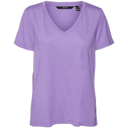 Textiel Dames T-shirts & Polo’s Vero Moda  Violet