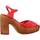 Schoenen Dames Sandalen / Open schoenen Pon´s Quintana 10425 000 Rood
