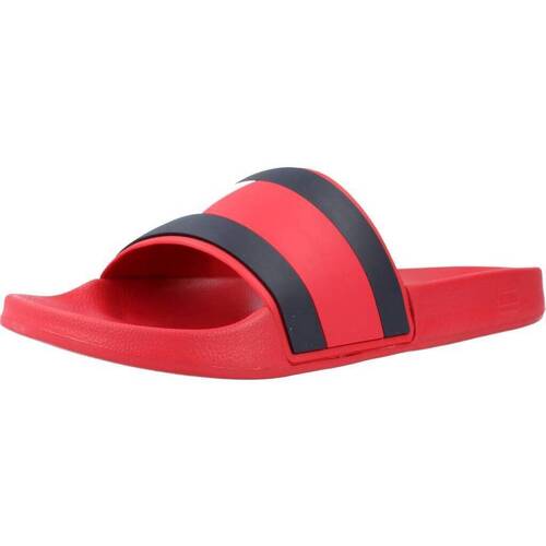 Schoenen Heren Slippers Tommy Hilfiger RUBBER TH FLAG POOL SLID Rood