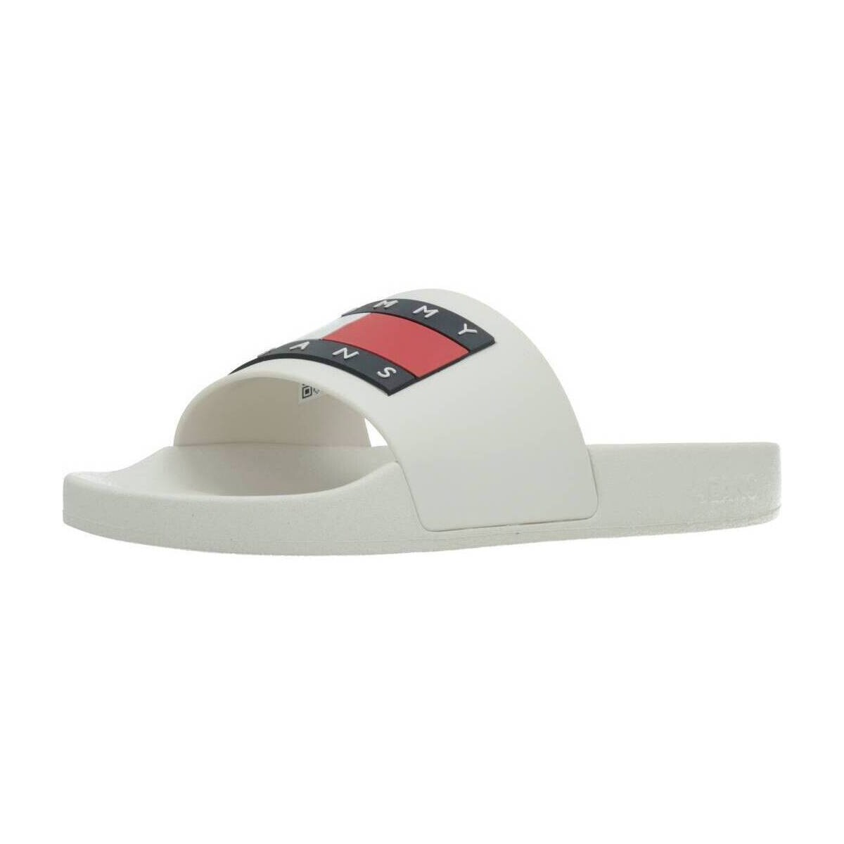 Schoenen Dames Slippers Tommy Jeans FLAG POOL SLD ESS Wit