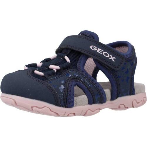 Schoenen Meisjes Sandalen / Open schoenen Geox B SANDAL FLAFFEE GIR Blauw