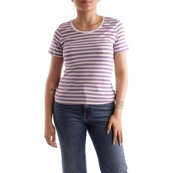 Textiel Dames T-shirts korte mouwen Emme Marella RACE Violet