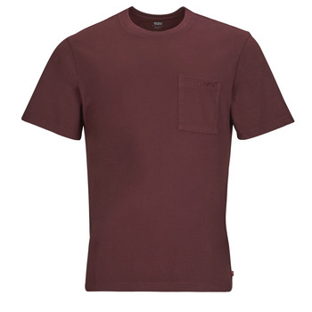 Textiel Heren T-shirts korte mouwen Levi's SS POCKET TEE RLX Brown