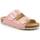 Schoenen Dames Leren slippers Grunland DSG-CB2242 Roze