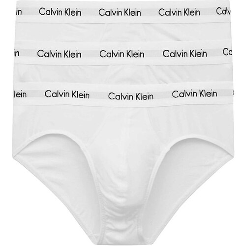 Ondergoed Heren Slips Calvin Klein Jeans 3P Hip Brief Wit