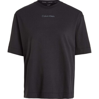 Textiel Dames T-shirts & Polo’s Calvin Klein Jeans Pw - Ss T-Shirt(Rel Zwart