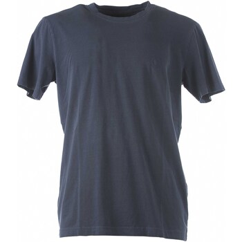 Textiel Heren T-shirts & Polo’s Selected Slhconnor Wash Ss O-Neck Tee W Blauw