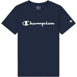 Textiel Jongens T-shirts & Polo’s Champion T-Shirt  Crewneck Blauw