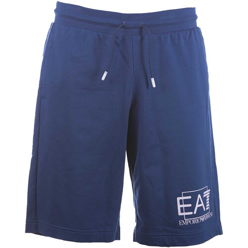 Textiel Heren Korte broeken / Bermuda's Emporio Armani EA7 Bermuda Blauw