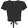 Textiel Dames T-shirts & Polo’s Deha T-Shirt  Strappy Crop Zwart