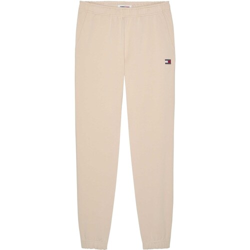 Textiel Heren Broeken / Pantalons Tommy Jeans Tjm Solid Xs Badge R Beige