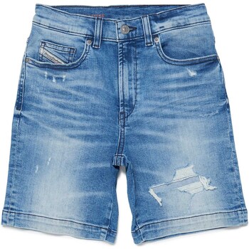 Textiel Jongens Korte broeken / Bermuda's Diesel Bermuda  Jeans D-Macs-Sh-J Calzoncini Blauw