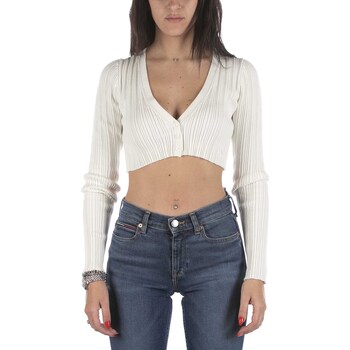 Textiel Dames Sweaters / Sweatshirts Ck Jeans Maglione Calvin Klein Short Bianco Wit