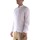 Textiel Heren Overhemden lange mouwen Sl56 Camicia Coreana  Lino Bianco Wit