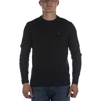 Textiel Heren Sweaters / Sweatshirts Scotch & Soda Speckled Wool-Blend Pullover Blauw