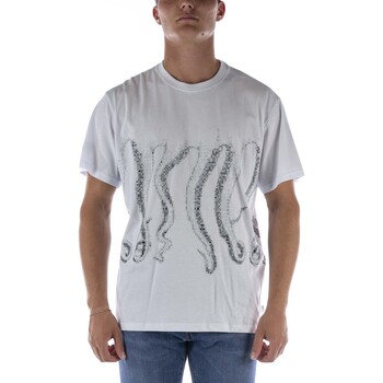 Textiel Heren T-shirts & Polo’s Octopus T-Shirt  Censored Outline Bianco Wit