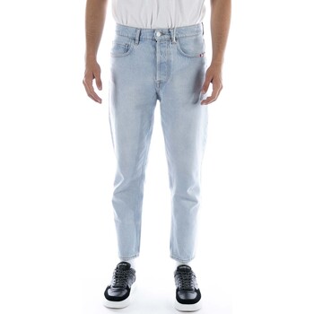 Textiel Heren Jeans Amish Pantaloni  Jeremiah Denim Bleached Azzurro Marine