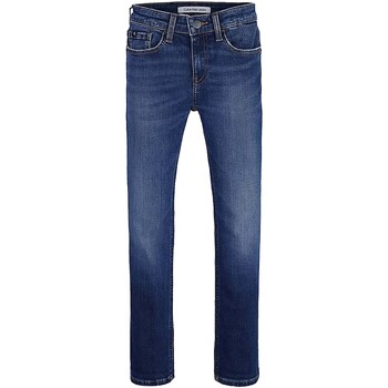 Textiel Jongens Jeans Calvin Klein Jeans Jeans  Slim Mid Blu Blauw