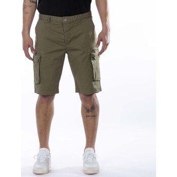 Textiel Heren Korte broeken / Bermuda's V2brand Pantalone Vs Cargo Militare Groen