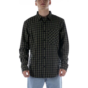 Textiel Heren Overhemden lange mouwen Calvin Klein Jeans Micro Check Shirt Groen