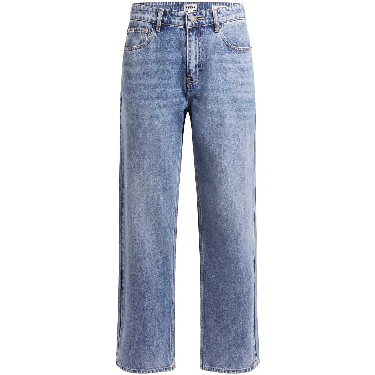 Textiel Heren Broeken / Pantalons Guess Jeans  Go Kit Straight Blauw