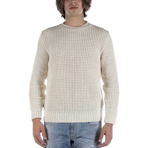 Textiel Heren Sweaters / Sweatshirts V2brand Maglione  Tweed Beige Beige