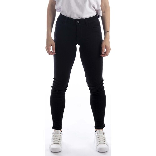 Textiel Dames Broeken / Pantalons Guess Jeans  Curve X Nero Zwart