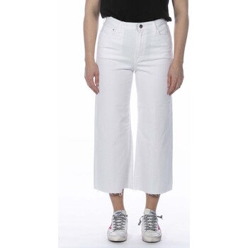 Textiel Dames Broeken / Pantalons Replay Jeans  Pantalone Bianco Wit