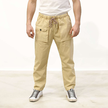 Textiel Heren Broeken / Pantalons Madson Discount Pantalone Tasconi Sully Beige