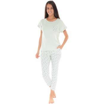 Textiel Dames Pyjama's / nachthemden Christian Cane VICTORINE Groen