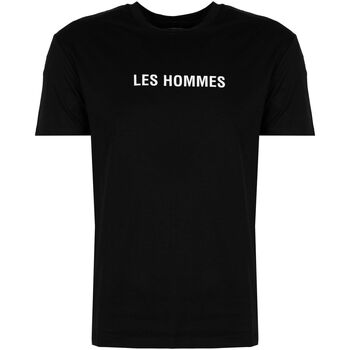 Textiel Heren T-shirts korte mouwen Les Hommes  Zwart