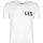 Textiel Heren T-shirts korte mouwen Les Hommes LF224300-0700-1009 | Grafic Print Wit