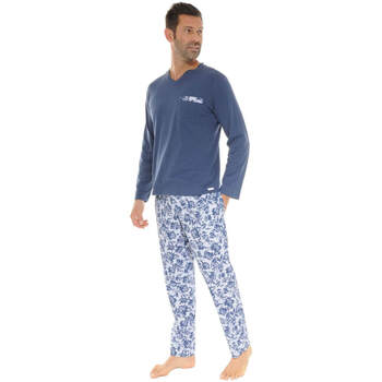 Textiel Heren Pyjama's / nachthemden Pilus XAVI Blauw