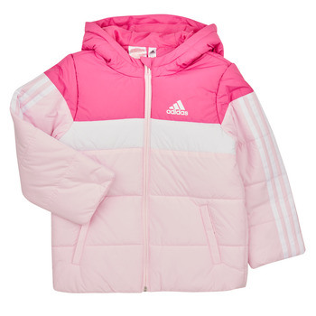 Textiel Meisjes Dons gevoerde jassen Adidas Sportswear LK PAD JKT  fuchsia / Multicolour