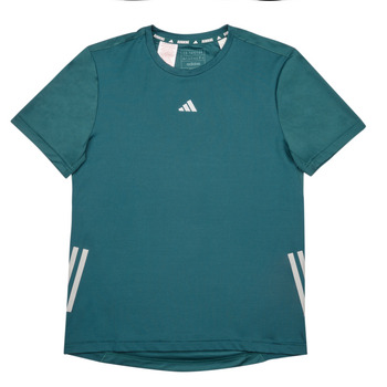 Textiel Kinderen T-shirts korte mouwen adidas Performance RUN 3S TEE Groen / Grijs