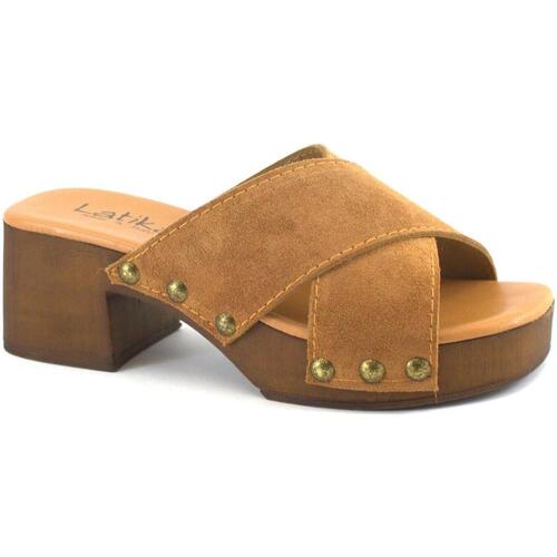 Schoenen Dames Sandalen / Open schoenen Latika LAT-E23-A24617-BR Brown