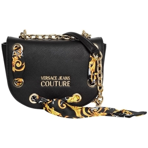 Tassen Dames Handtassen kort hengsel Versace Jeans Couture 74VA4BAC Zwart