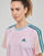 Textiel Dames T-shirts korte mouwen Adidas Sportswear 3S CR TOP Roze