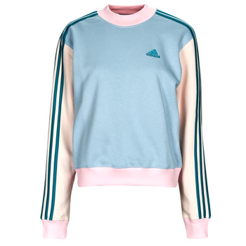 Textiel Dames Sweaters / Sweatshirts Adidas Sportswear 3S HN SWT Blauw / Roze