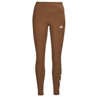 Textiel Dames Leggings Adidas Sportswear LIN LEG Brown / Wit